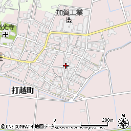 石川県加賀市打越町（ち）周辺の地図