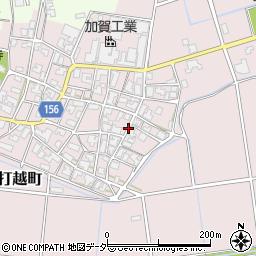 石川県加賀市打越町周辺の地図