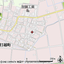 石川県加賀市打越町周辺の地図