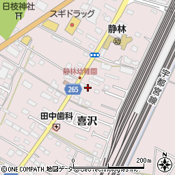 栃木県小山市喜沢194周辺の地図