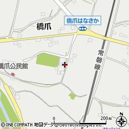 茨城県笠間市橋爪601周辺の地図