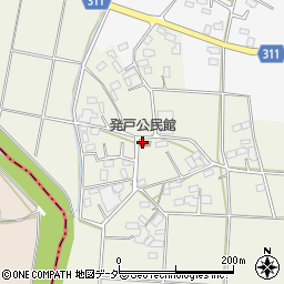 発戸公民館周辺の地図