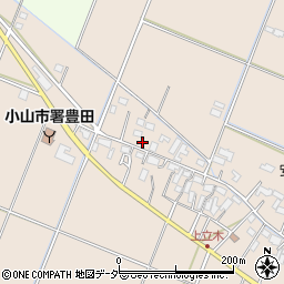栃木県小山市立木377周辺の地図