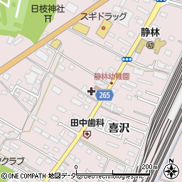 栃木県小山市喜沢1185周辺の地図