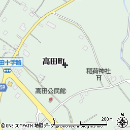 茨城県水戸市高田町周辺の地図