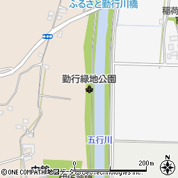 勤行緑地公園周辺の地図