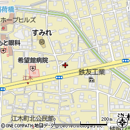 セブンイレブン高崎江木町店周辺の地図