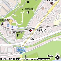 栃木県足利市緑町周辺の地図