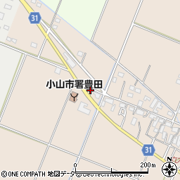 栃木県小山市立木367周辺の地図