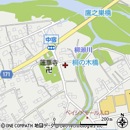 群馬県安中市中宿592周辺の地図