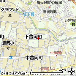 群馬県高崎市下豊岡町1424-2周辺の地図