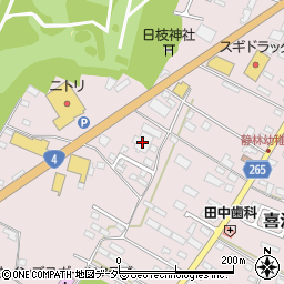 栃木県小山市喜沢1223周辺の地図