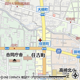 群馬県高崎市住吉町16-2周辺の地図