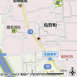 群馬県高崎市島野町652周辺の地図