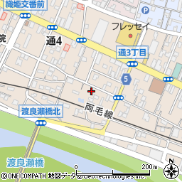 足利通三郵便局周辺の地図