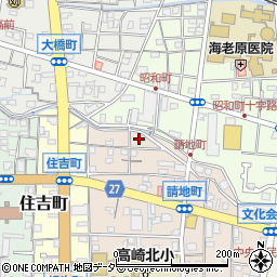 群馬県高崎市請地町周辺の地図