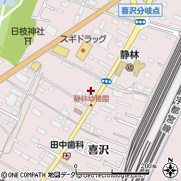 栃木県小山市喜沢1181周辺の地図