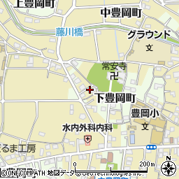 群馬県高崎市中豊岡町244周辺の地図