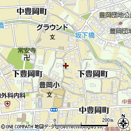 群馬県高崎市中豊岡町261周辺の地図