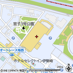 ロッテリア伊勢崎カインズ店周辺の地図