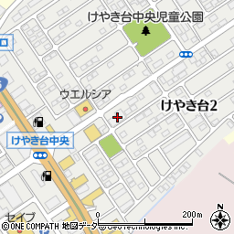 ダイソー水戸けやき台店周辺の地図