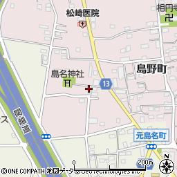 群馬県高崎市島野町703周辺の地図