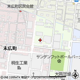 はるやま株式会社　伊勢崎工場周辺の地図