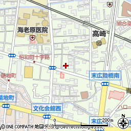 群馬県高崎市昭和町180-12周辺の地図