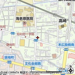 群馬県高崎市昭和町180-4周辺の地図