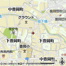 群馬県高崎市中豊岡町262周辺の地図