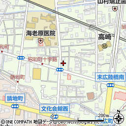 群馬県高崎市昭和町180周辺の地図