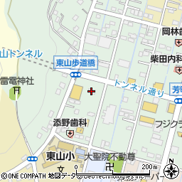ファミリーマート足利助戸東山町店周辺の地図