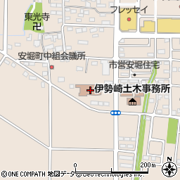 伊勢崎市役所　第二学校給食調理場周辺の地図
