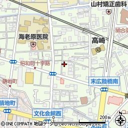 群馬県高崎市昭和町180-18周辺の地図