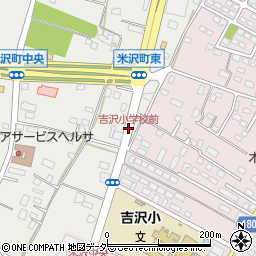 吉沢小学校前周辺の地図