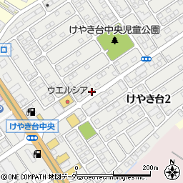 茨城県水戸市けやき台周辺の地図