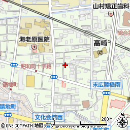 群馬県高崎市昭和町180-2周辺の地図