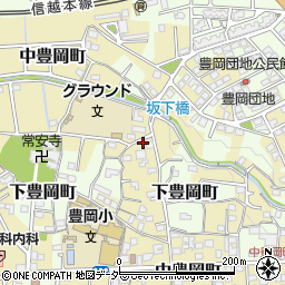 群馬県高崎市中豊岡町305周辺の地図