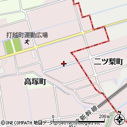 石川県加賀市打越町れ周辺の地図
