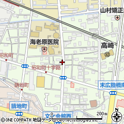 群馬県高崎市昭和町122周辺の地図