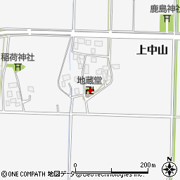 茨城県筑西市上中山4周辺の地図