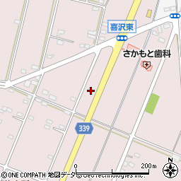 栃木県小山市喜沢442周辺の地図