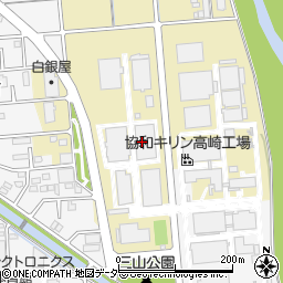 協和発酵キリン株式会社　高崎工場周辺の地図