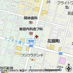 ココス足利芳町店周辺の地図