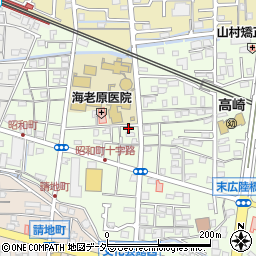 群馬県高崎市昭和町120周辺の地図