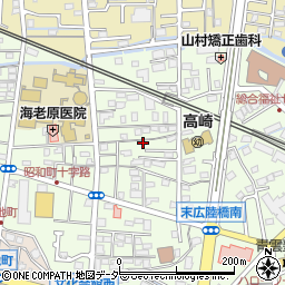 群馬県高崎市昭和町159周辺の地図