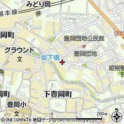 群馬県高崎市下豊岡町1335-22周辺の地図