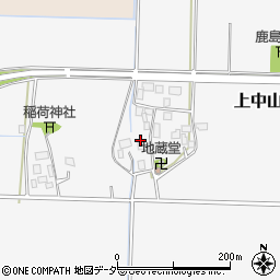茨城県筑西市上中山281周辺の地図