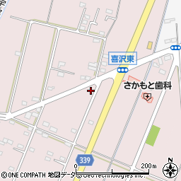 栃木県小山市喜沢450周辺の地図