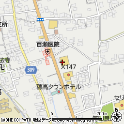 西松屋穂高店周辺の地図